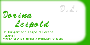 dorina leipold business card